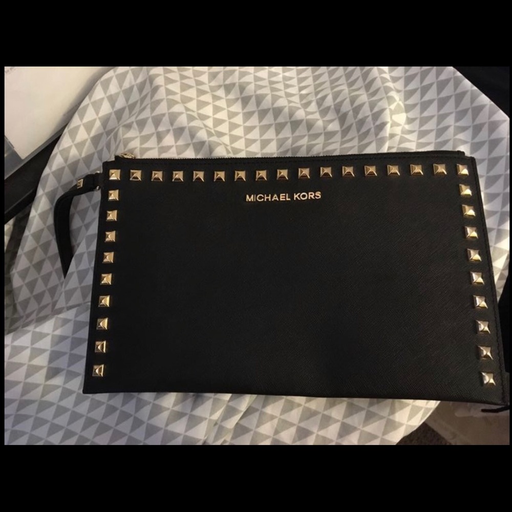 MK Studded Large wristlet